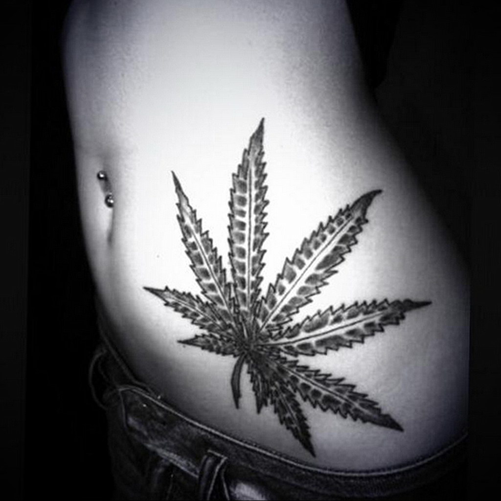 marijuana tattoo 30.09.2019 №011 -hemp (MARIJUANA) tattoo- tattoovalue.net