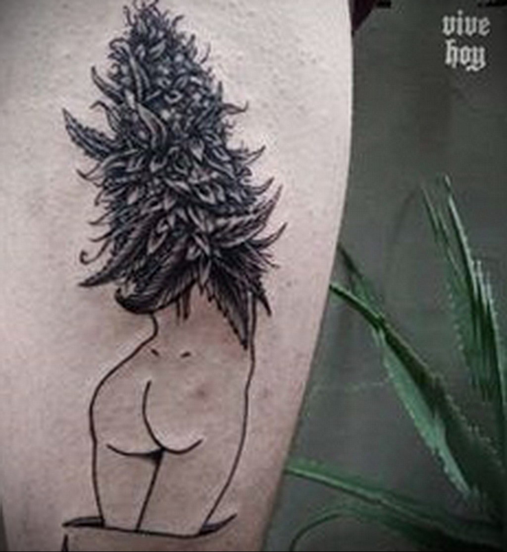 marijuana tattoo 30.09.2019 №018 -hemp (MARIJUANA) tattoo- tattoovalue.net
