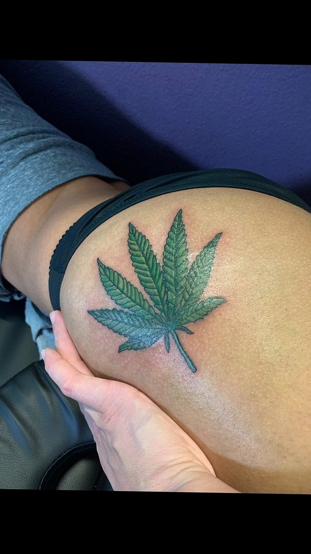marijuana tattoo 30.09.2019 №021 -hemp (MARIJUANA) tattoo- tattoovalue.net