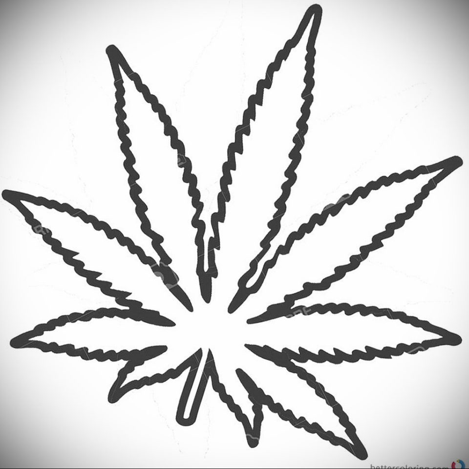 марихуана нарисованная