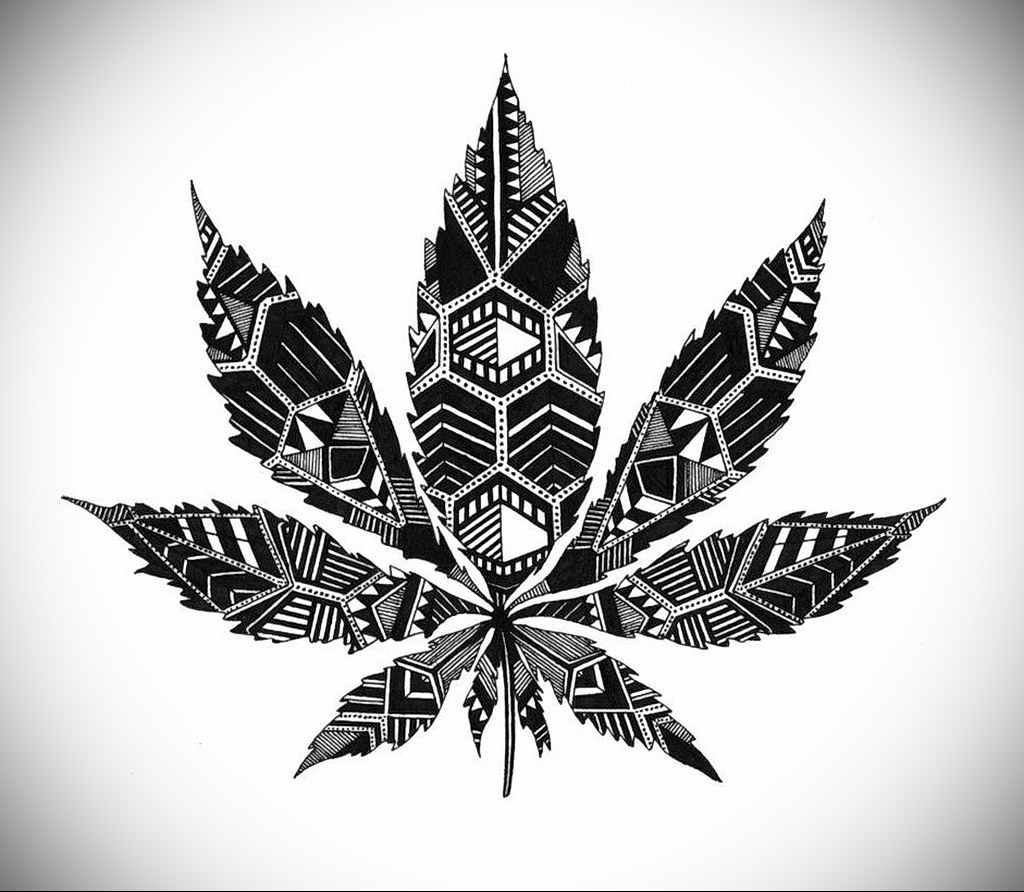 sketch marijuana tattoo 30.09.2019 №015 -hemp (MARIJUANA) tattoo- tattoovalue.net