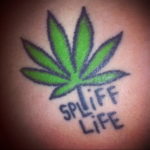 tattoo on the arm of marijuana 30.09.2019 №006 -hemp (MARIJUANA) tattoo- tattoovalue.net