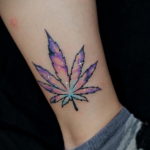 tattoo small marijuana 30.09.2019 №010 -hemp (MARIJUANA) tattoo- tattoovalue.net