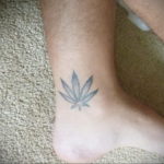 tattoo small marijuana 30.09.2019 №001 -hemp (MARIJUANA) tattoo- tattoovalue.net