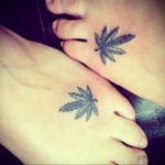 tattoo small marijuana 30.09.2019 №011 -hemp (MARIJUANA) tattoo- tattoovalue.net