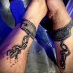 An example of an interesting drawing of a shackle tattoo 07.10.2019 №020 - tattoovalue.net