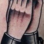 An example of an interesting drawing of a shackle tattoo 07.10.2019 №037 - tattoovalue.net