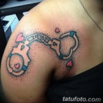An example of an interesting drawing of a shackle tattoo 07.10.2019 №045 - tattoovalue.net