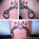 An example of an interesting drawing of a shackle tattoo 07.10.2019 №049 - tattoovalue.net