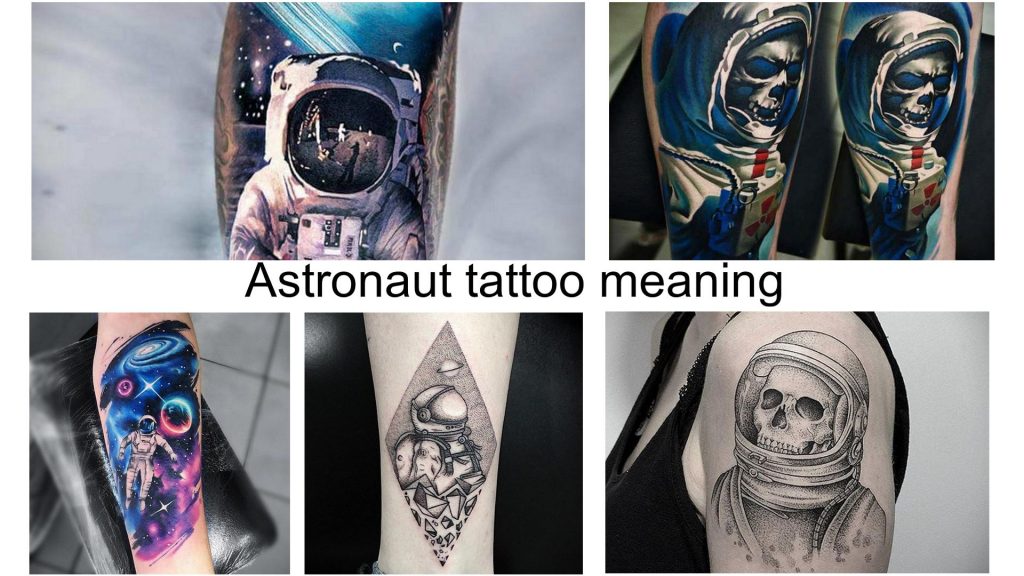 Astronaut tattoo meaning - information about the features of the picture and photo examples of finished tattoo designs