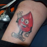 Photo blood donor tattoo 22.10.2019 №002 - blood donor tattoo - tattoovalue.net