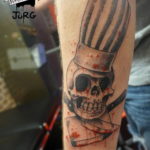Photo blood knife tattoo 22.10.2019 №014 - blood knife tattoo - tattoovalue.net