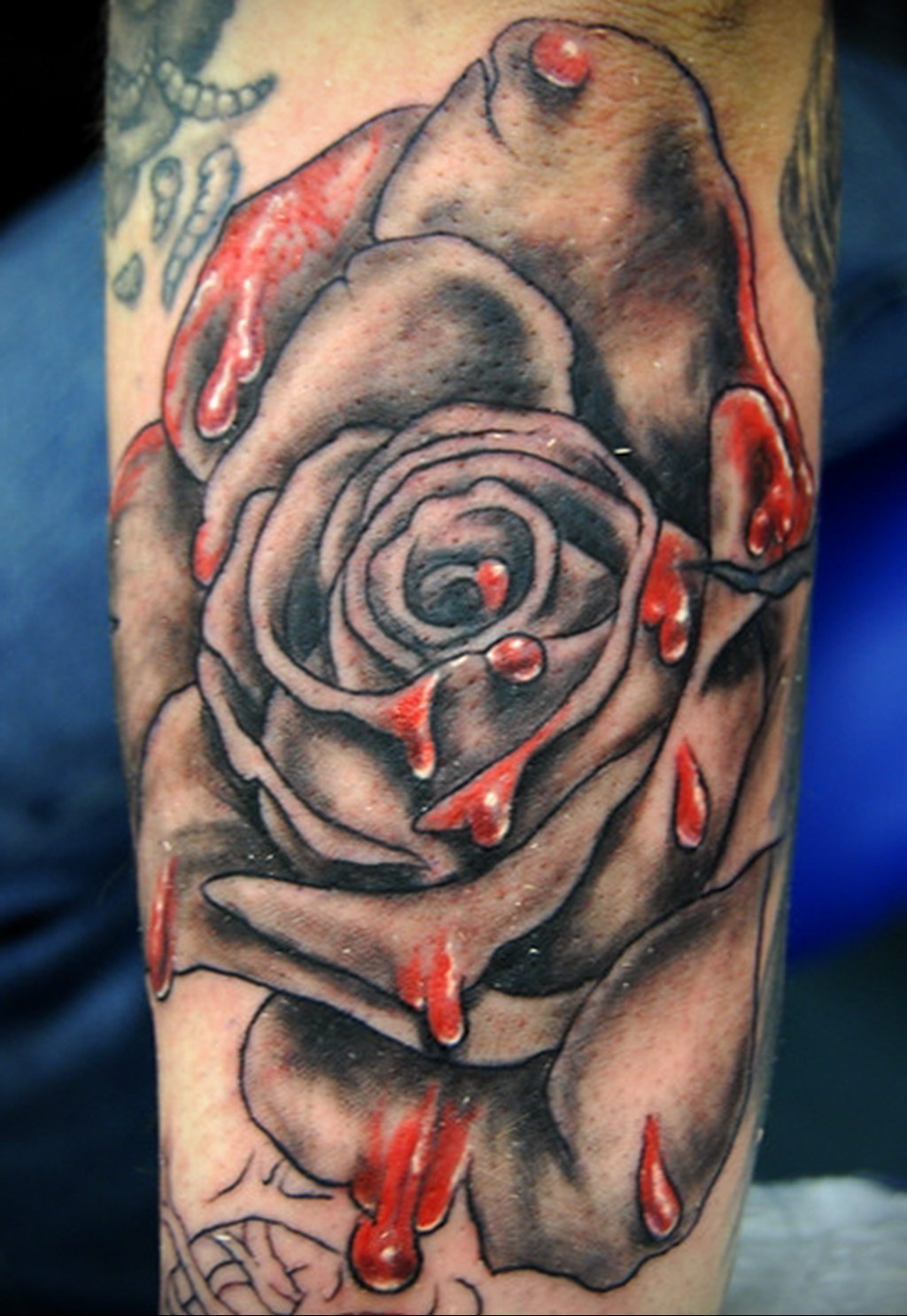 Photo blood rose tattoo 22.10.2019 № 001 - blood rose tattoo - tattoovalue....