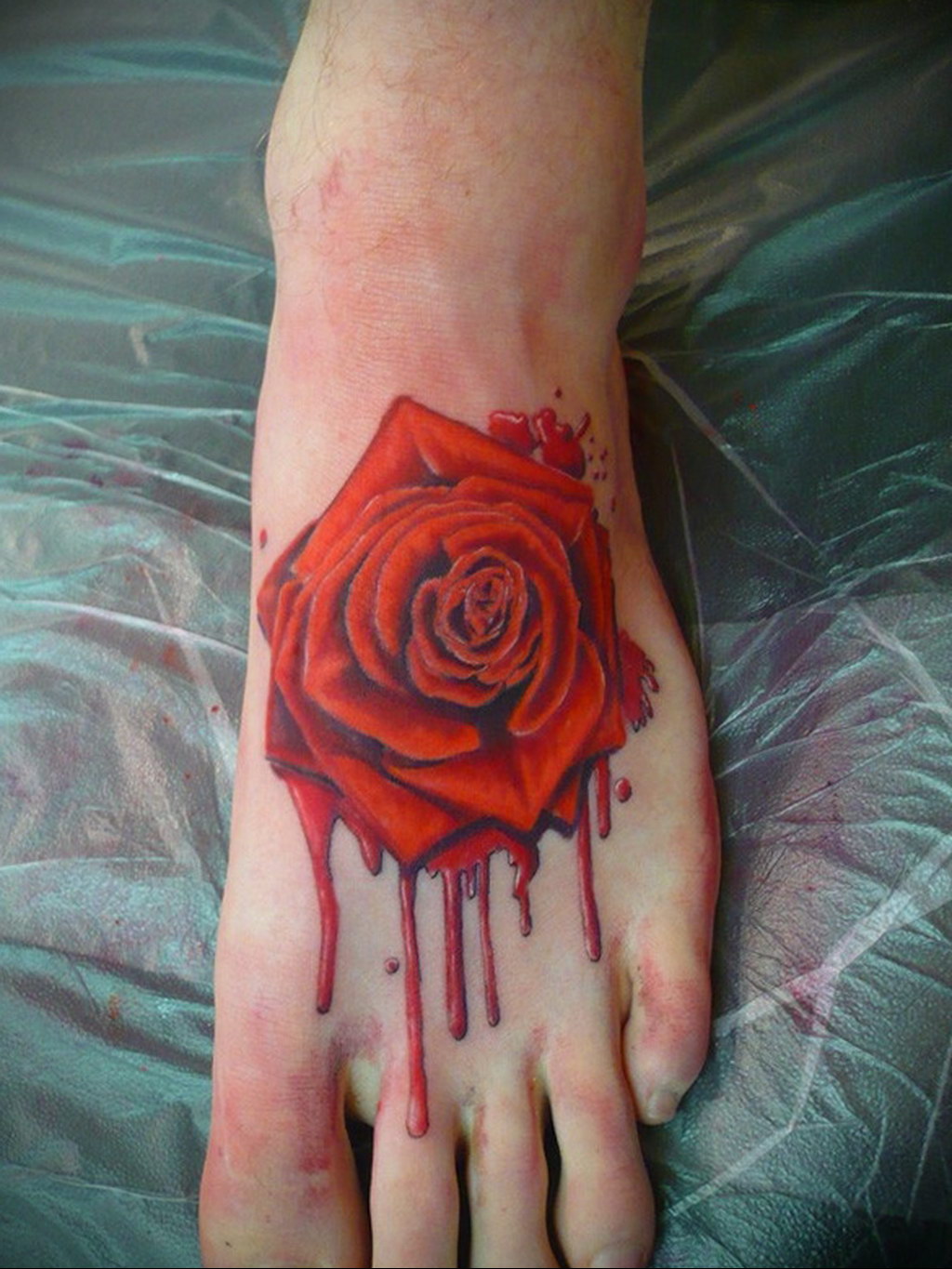 Photo blood rose tattoo 22.10.2019 № 008 - blood rose tattoo - tattoovalue....