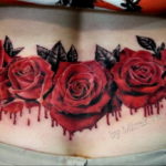 Photo blood rose tattoo 22.10.2019 №031 - blood rose tattoo - tattoovalue.net