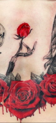 Photo blood rose tattoo 22.10.2019 №035 – blood rose tattoo – tattoovalue.net