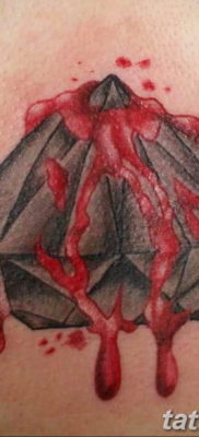 Photo blood tattoo example 22.10.2019 №002 – blood tattoo – tattoovalue.net