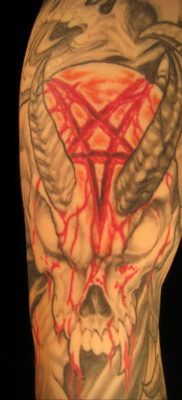 Photo blood tattoo example 22.10.2019 №015 – blood tattoo – tattoovalue.net