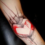 Photo blood tattoo on the arm 22.10.2019 №011 - blood tattoo on the arm - tattoovalue.net