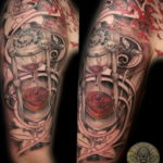 Photo blood tattoo on the arm 22.10.2019 №015 - blood tattoo on the arm - tattoovalue.net