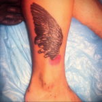 Photo example drawing of a tattoo with Hermes wings 07.10.2019 №116 -tattoo- tattoovalue.net
