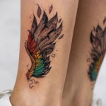 Photo example drawing of a tattoo with Hermes wings 07.10.2019 №003 -tattoo- tattoovalue.net