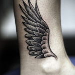 Photo example drawing of a tattoo with Hermes wings 07.10.2019 №019 -tattoo- tattoovalue.net