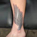 Photo example drawing of a tattoo with Hermes wings 07.10.2019 №048 -tattoo- tattoovalue.net