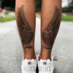 Photo example drawing of a tattoo with Hermes wings 07.10.2019 №069 -tattoo- tattoovalue.net