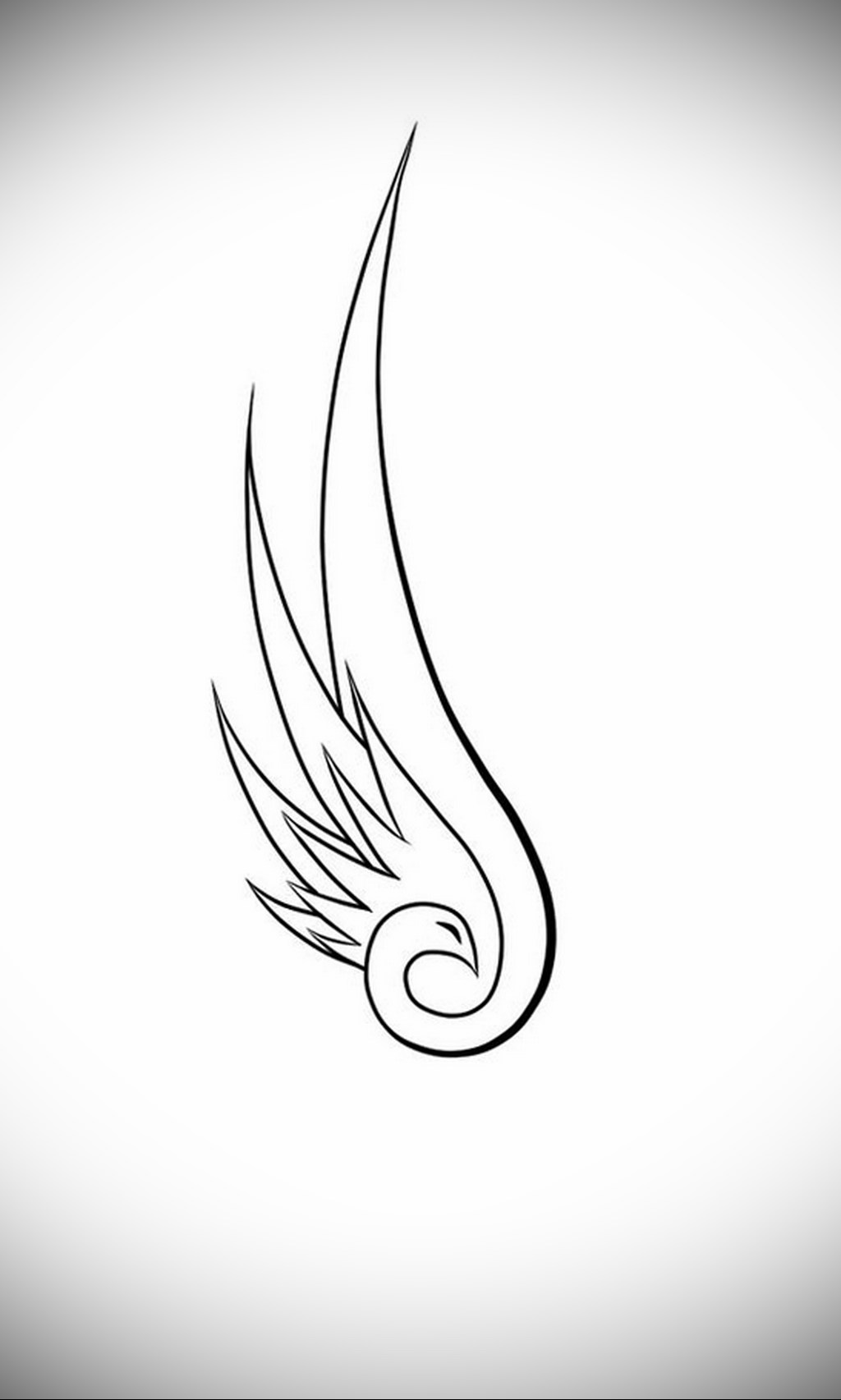 Photo example drawing of a tattoo with Hermes wings 07.10.2019 №080 -tattoo- tattoovalue.net