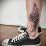 Photo example drawing of a tattoo with Hermes wings 07.10.2019 №086 -tattoo- tattoovalue.net