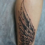 Photo example drawing of a tattoo with Hermes wings 07.10.2019 №094 -tattoo- tattoovalue.net