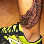 Photo example drawing of a tattoo with Hermes wings 07.10.2019 №118 -tattoo- tattoovalue.net