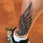 Photo example drawing of a tattoo with Hermes wings 07.10.2019 №120 -tattoo- tattoovalue.net
