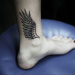 Photo example drawing of a tattoo with Hermes wings 07.10.2019 №129 -tattoo- tattoovalue.net