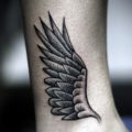 Photo example drawing of a tattoo with Hermes wings 07.10.2019 №131 -tattoo- tattoovalue.net