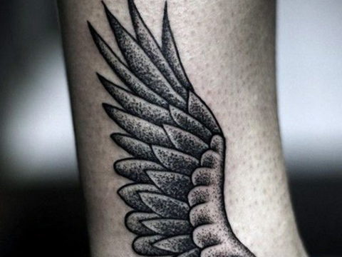 Photo example drawing of a tattoo with Hermes wings 07.10.2019 №131 -tattoo- tattoovalue.net