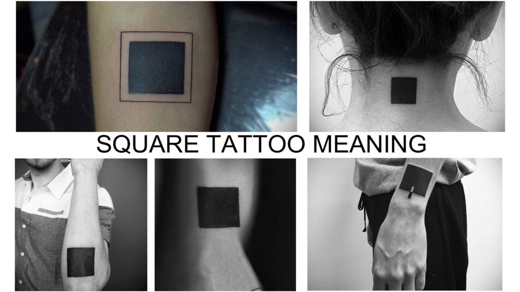 Elegant Rectangle Tattoo Designs Reveal a Sliver of Colorful Scenes