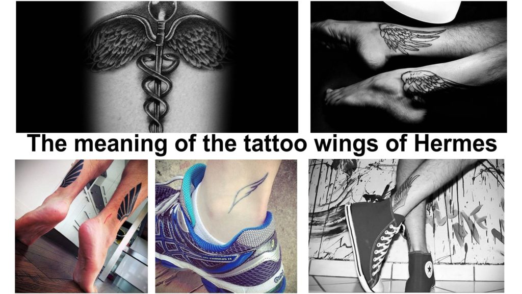 The meaning of the tattoo wings of Hermes - collection of photo examples and information about the features of tattoo designs