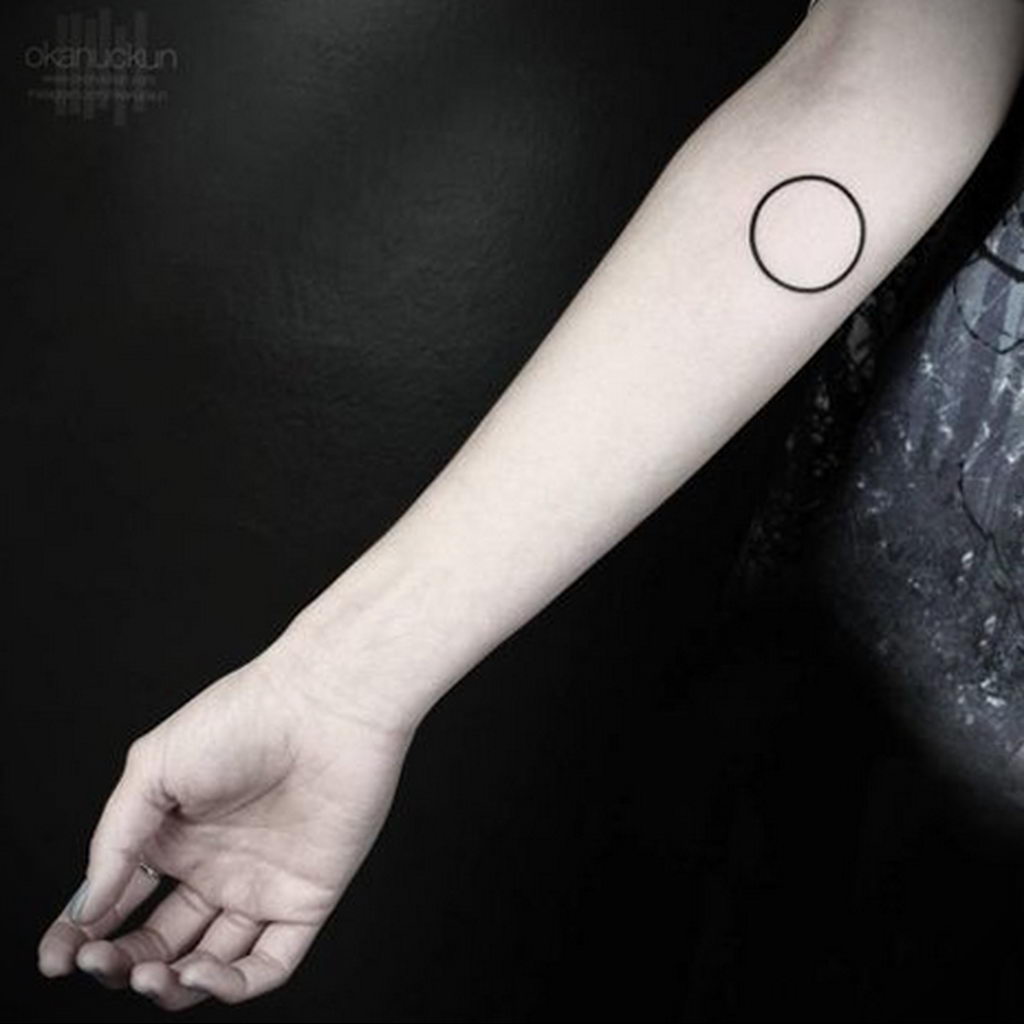 arm circle tattoo  №039 -circle tattoo -  