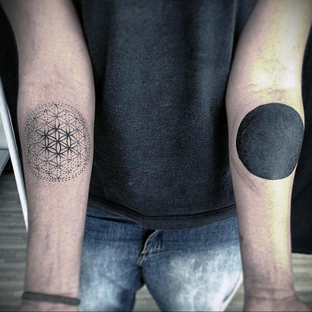 arm circle tattoo  №160 -circle tattoo -  