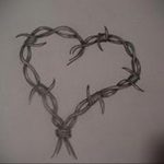barbed wire sketch tattoo 01.02.2020 №001 -barbed wire tattoo- tattoovalue.net