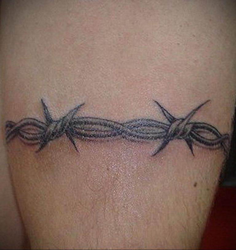 barbed wire tattoo 01.02.2020 № 042 -barbed wire tattoo- tattoovalue.net.