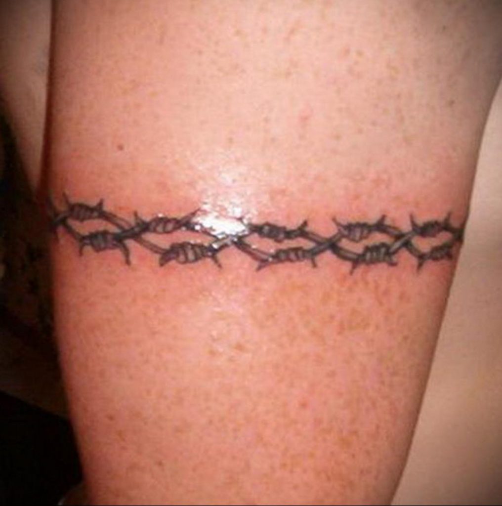 barbed wire tattoo  №093 -barbed wire tattoo -  