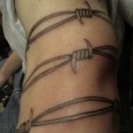 barbed wire tattoo 01.02.2020 №028 -barbed wire tattoo- tattoovalue.net
