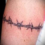 barbed wire tattoo 01.02.2020 №030 -barbed wire tattoo- tattoovalue.net