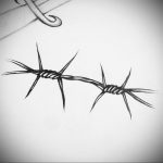 barbed wire tattoo 01.02.2020 №057 -barbed wire tattoo- tattoovalue.net
