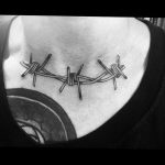 barbed wire tattoo 01.02.2020 №058 -barbed wire tattoo- tattoovalue.net