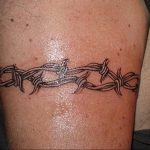 barbed wire tattoo 01.02.2020 №061 -barbed wire tattoo- tattoovalue.net