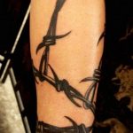 barbed wire tattoo 01.02.2020 №065 -barbed wire tattoo- tattoovalue.net